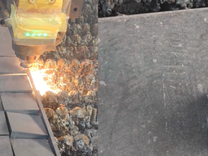 Machine Cutting 20mm Carbon steel plate by Oxygen