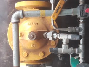 LC - 540-3-1-1-1-B-4-D Series Digital Preset Valve, 3in 150# Flat face flange (Ductile Iron, FF), 24VDC - 1