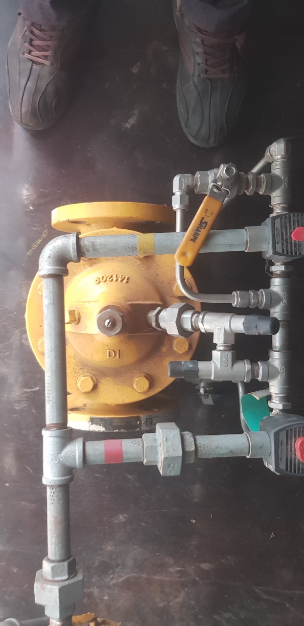 LC - 540-3-1-1-1-B-4-D Series Digital Preset Valve, 3in 150# Flat face flange (Ductile Iron, FF), 24VDC - 1