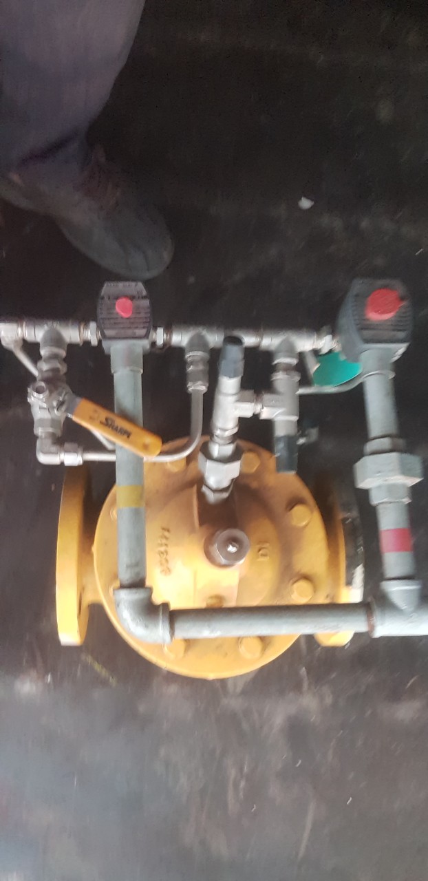 LC - 540-3-1-1-1-B-4-D Series Digital Preset Valve, 3in 150# Flat face flange (Ductile Iron, FF), 24VDC - 2