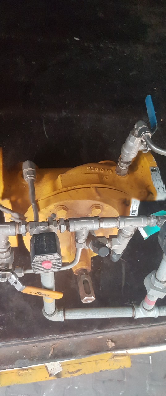 LC - 540-3-1-1-1-B-4-D Series Digital Preset Valve, 3in 150# Flat face flange (Ductile Iron, FF), 24VDC - 3