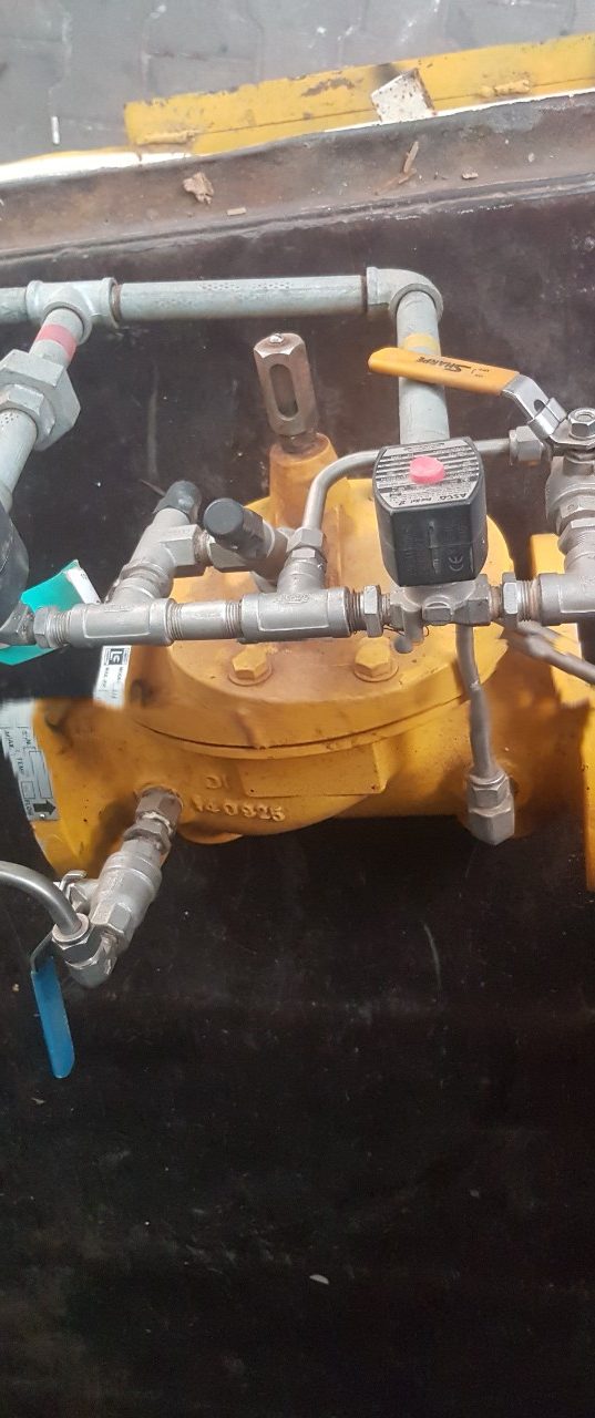 LC - 540-3-1-1-1-B-4-D Series Digital Preset Valve, 3in 150# Flat face flange (Ductile Iron, FF), 24VDC - 4